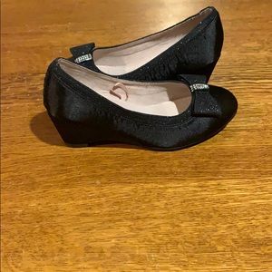 Black dress shoes with heel